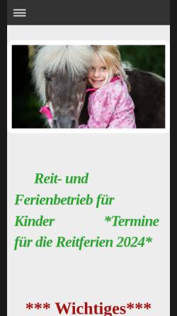 Vorschau der mobilen Webseite www.pony-hoeper.de, Ponyhof Höper