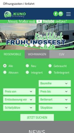Vorschau der mobilen Webseite kuno-mobil.de, Kuno´s Mobile Freizeit