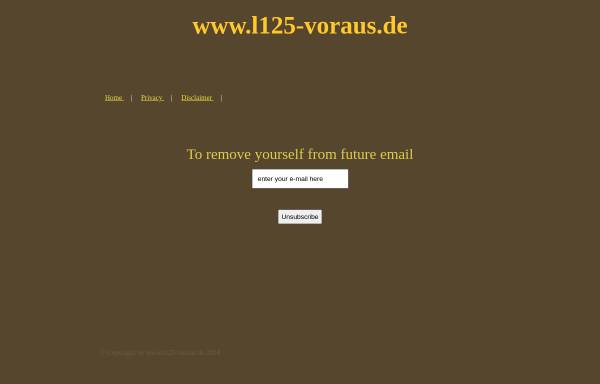 L 125 voraus