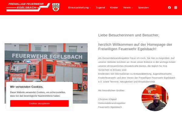 Vorschau von www.feuerwehr-egelsbach.de, Freiwillige Feuerwehr Egelsbach
