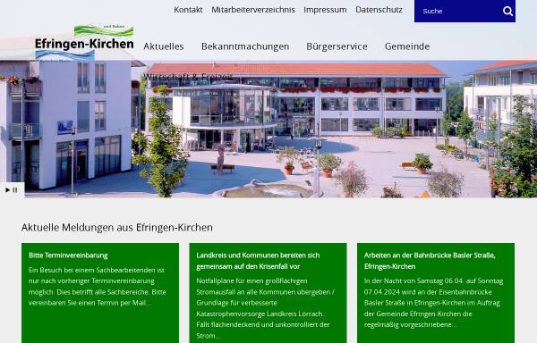 Vorschau von www.efringen-kirchen.de, Gemeinde Efringen-Kirchen