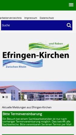 Vorschau der mobilen Webseite www.efringen-kirchen.de, Gemeinde Efringen-Kirchen