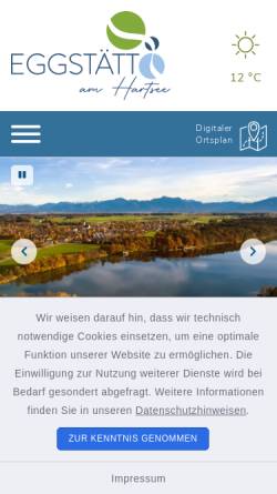 Vorschau der mobilen Webseite www.eggstaett.de, Eggstätt