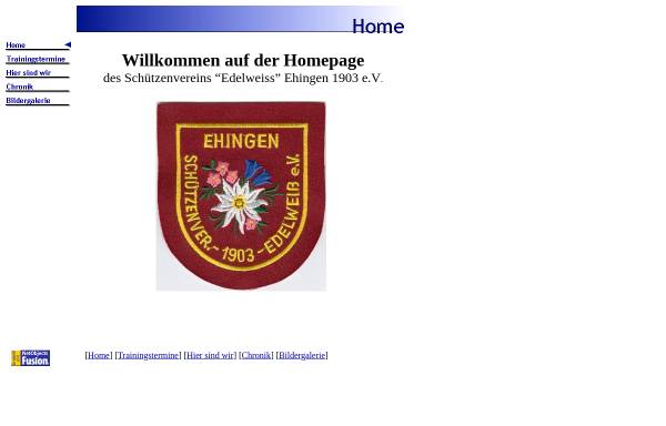 Vorschau von www.svehingen.de, Schützenverein Edelweiss Ehingen 1903 e.V.