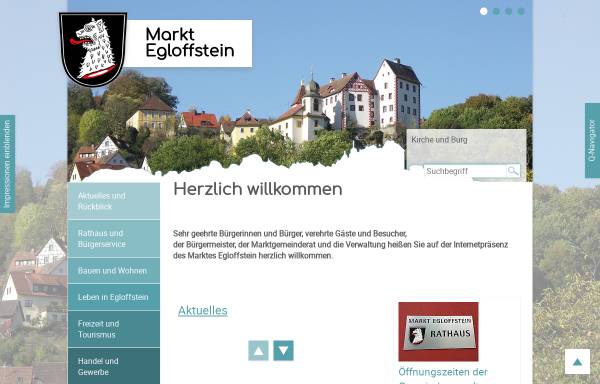 Vorschau von www.egloffstein.de, Markt Egloffstein