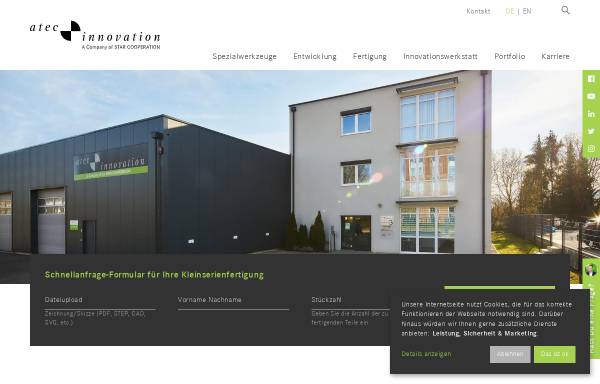 Vorschau von www.atec-innovation.de, Atec Innovation GmbH