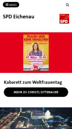Vorschau der mobilen Webseite spd-eichenau.de, SPD-Ortsverein Eichenau