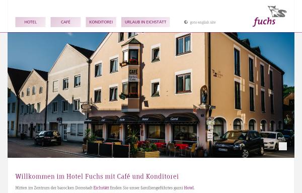Vorschau von www.hotel-fuchs.de, Hotel Garni Café Fuchs
