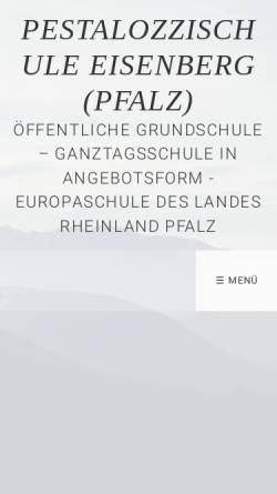 Vorschau der mobilen Webseite gs-eisenberg.de, Grundschule Eisenberg