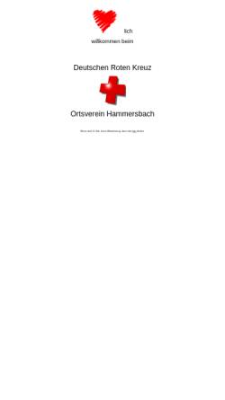 Vorschau der mobilen Webseite www.drk-hammersbach.de, Deutsches Rotes Kreuz