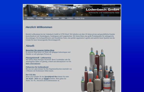 Vorschau von www.gase-luedenbach.de, Gase Center Lüdenbach - Eitorf