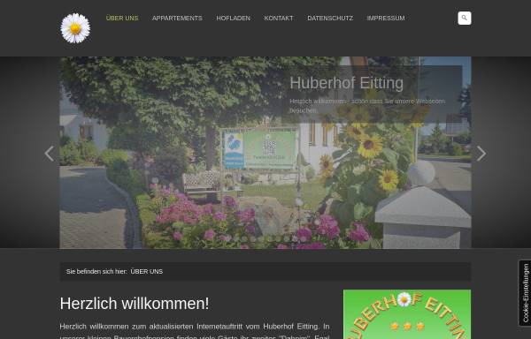 Vorschau von www.huberhof-eitting.de, Huberhof Eitting - Familie Kratzer