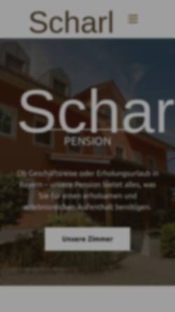 Vorschau der mobilen Webseite www.pensionscharl.de, Pension Scharl