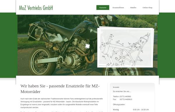 Vorschau von www.muz.de, Motorenwerke Zschopau GmbH