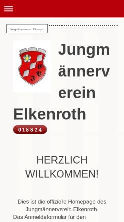 Vorschau der mobilen Webseite www.jv-e.de, Jungmännerverein Elkenroth
