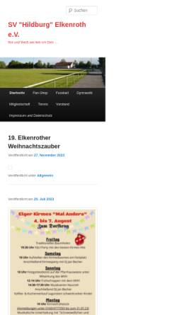 Vorschau der mobilen Webseite www.sv-hildburg.de, SV Hildburg Elkenroth e.V.