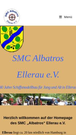 Vorschau der mobilen Webseite www.smc-albatros-ellerau.de, Schiffsmodellbau-Club Albatros Ellerau e.V.