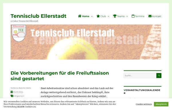 Vorschau von www.tc-ellerstadt.de, Tennisclub Ellerstadt
