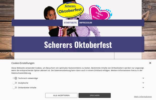Vorschau von www.scherer-oktoberfest.de, Scherers Oktoberfest