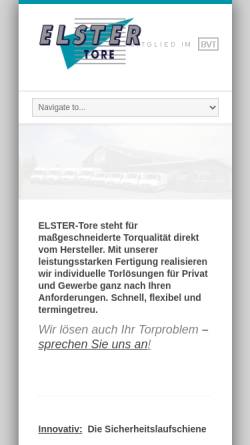 Vorschau der mobilen Webseite www.jansen-tore.de, R+S Jansen-Tore GmbH & Co Vertriebs-KG