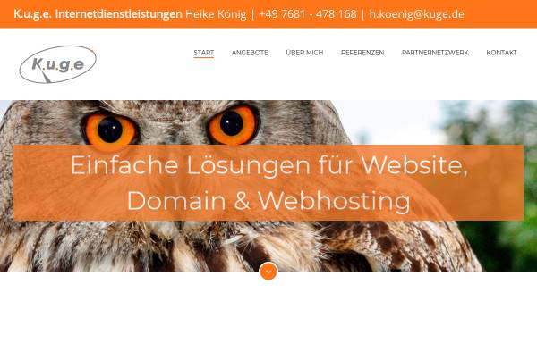 Vorschau von www.kuge.de, K.u.g.e. Internetdienstleistungen