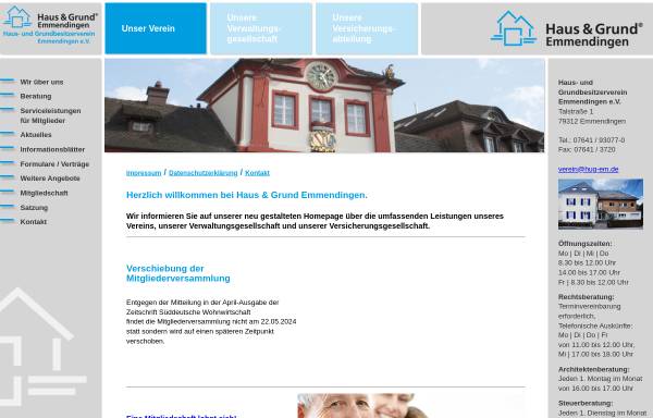 Haus- und Grundbesitzerverein Emmendingen e.V.
