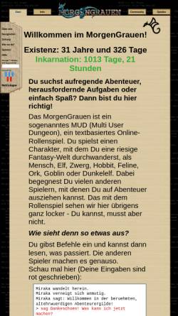 Vorschau der mobilen Webseite mg.mud.de, MorgenGrauen