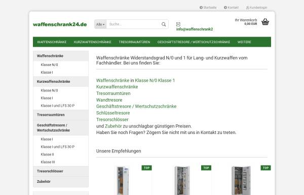 Vorschau von www.waffenschrank24.de, Büro- & Tresortechnik Böckenfeld