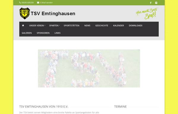 Vorschau von tsv-emtinghausen.de, Turn- und Sportverein Emtinghausen von 1910 e.V.