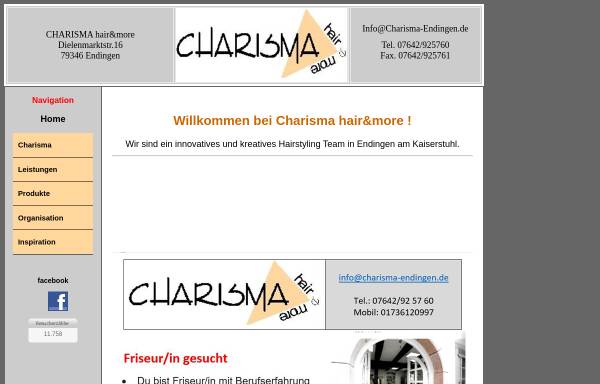 Vorschau von www.charisma-endingen.de, Charisma hair&more