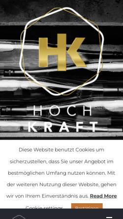 Vorschau der mobilen Webseite www.hoch-kraft.de, Weingut Hoch-Kraft