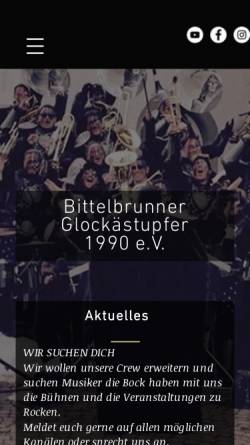 Vorschau der mobilen Webseite www.glockaestupfer.de, Bittelbrunner Glockästupfer 1990 e.V.