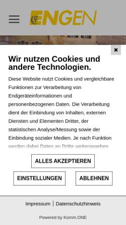 Vorschau der mobilen Webseite www.engen.de, Engen