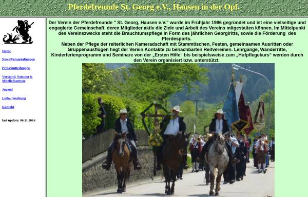 Vorschau von www.pferdefreunde-hausen.de, Pferdefreunde St. Georg Hausen e.V.