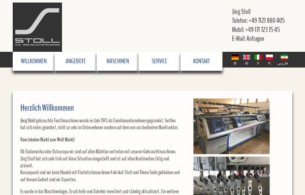 Vorschau von www.stoll-textilmaschinen.de, J. Stoll Textilmaschinen