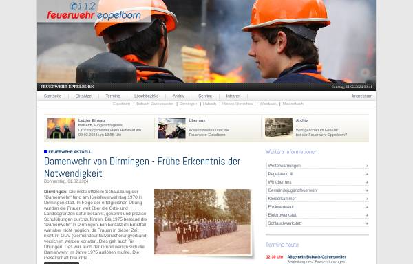 Vorschau von www.feuerwehr-eppelborn.de, Freiwillige Feuerwehr