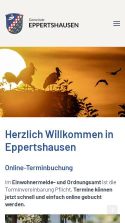 Vorschau der mobilen Webseite www.eppertshausen.de, Eppertshausen