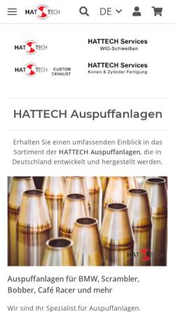 Vorschau der mobilen Webseite www.hattech.de, Hattech