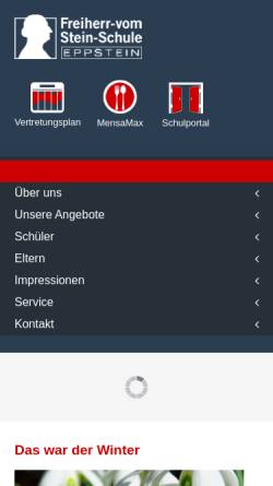 Vorschau der mobilen Webseite www.fvss-eppstein.de, Freiherr-vom-Stein-Schule Eppstein