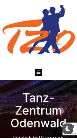 Vorschau der mobilen Webseite www.t-z-o.de, Tanz-Zentrum Odenwald e.V.