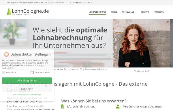 Vorschau von www.lohncologne.de, LohnCologne - Katharina Schumacher