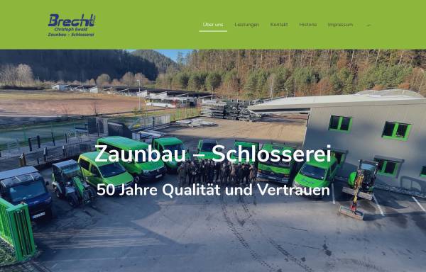Vorschau von brecht-zaunbau.de, Brecht GmbH Zaunbau
