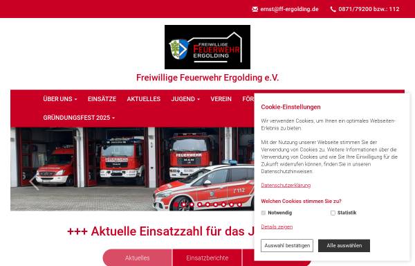 Vorschau von www.ff-ergolding.de, Freiwillige Feuerwehr Ergolding