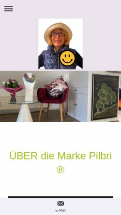 Vorschau der mobilen Webseite www.pilbri.de, Atelier Pilbri Britta Neumärker