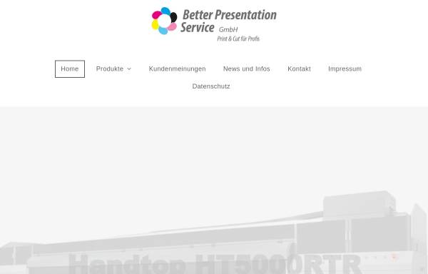 Vorschau von www.bpsonline.de, Better Presentation Service GmbH