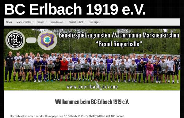 Vorschau von www.bcerlbach.de, BC Erlbach 1919 e.V.