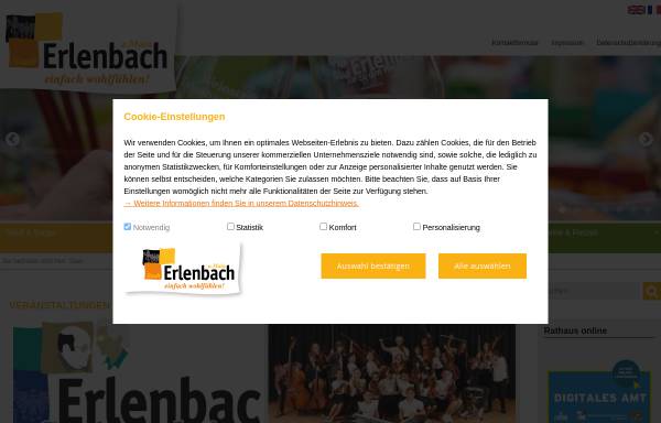 Vorschau von www.stadt-erlenbach.de, Erlenbach am Main