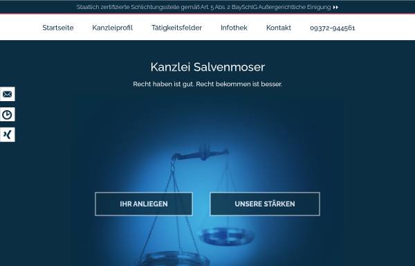 Vorschau von www.kanzlei-salvenmoser.de, Kanzlei Salvenmoser