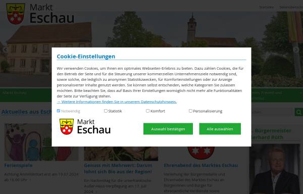 Vorschau von www.eschau.de, Eschau