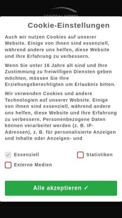 Vorschau der mobilen Webseite www.central-hotel-eschborn.de, Central Hotel
